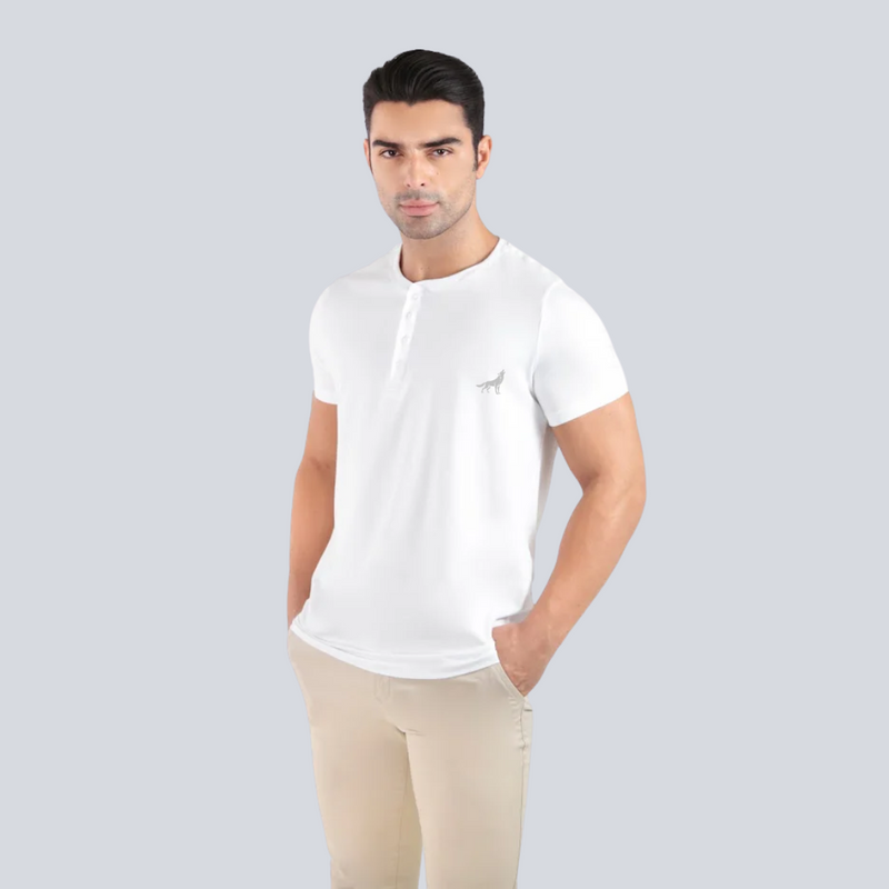 Camiseta Henley Egípcio – Gola Padre