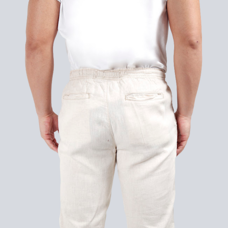 Calça Jogger Linho – Palha